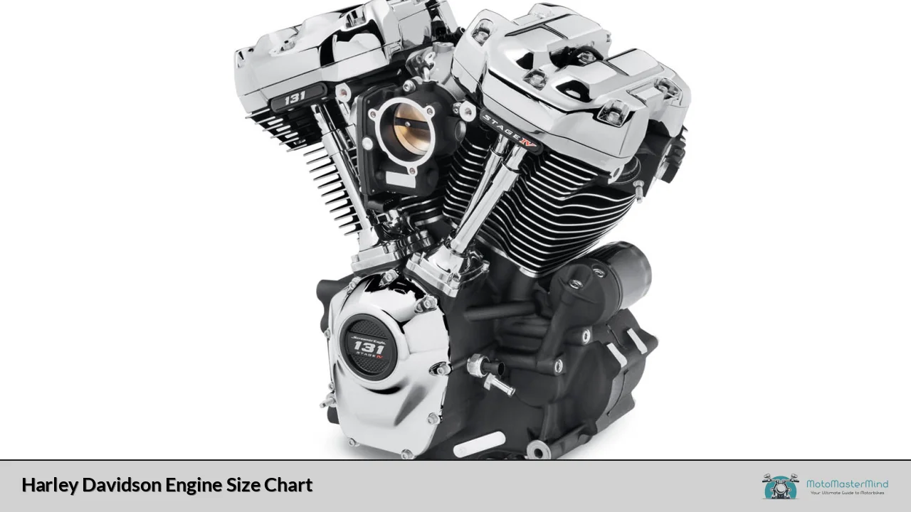 Harley Davidson Engine Size Chart