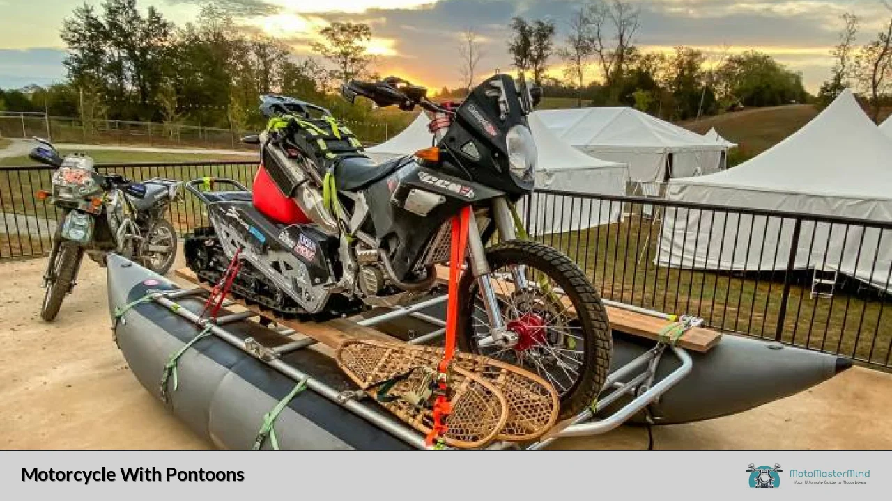 Motorcycle With Pontoons