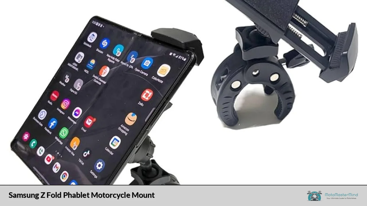 Samsung Z Fold Phablet Motorcycle Mount